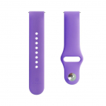 Strap Evelatus  Evelatus 20mm Silicone Loop Watch Straps (S/M 110mm) Deep Purple