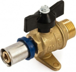 Press male ball valve 1/2 x 20