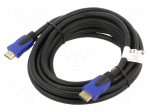 Cable | HDMI plug,both sides | PVC | 3D,4K,ARC,CEC 2.0,HDR | 4.5m