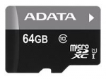 Memory cards ADATA  ADATA 64GB Micro SDXC V10 85MB/s + Ad.