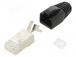 Connector: RJ45 | plug | PIN: 8 | Cat: 6a | shielded,with strain relief