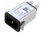Connector: AC supply | socket | male | 6A | 250VAC | C14 (E) | 5124