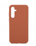 Back panel cover Evelatus Samsung Galaxy S24 Ultra Premium Soft Touch Silicone Case Brown
