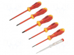 Screwdriver: insulated-set | insulated | Phillips,slot | ERGONIC&reg;
