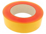Tape: marking | red | L: 50m | W: 75mm | self-adhesive | PVC