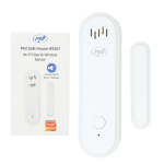 PNI Safe House HS301 magnetic contact with Wi-Fi, for door/window monitoring through the Tuya Smart application, 80dB sound alarm, built-in speaker, adjustable volume, arming/disarming function, 3V po