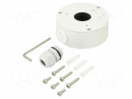 Junction box | &Oslash;90x35mm | white | aluminium | Connection: M20