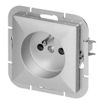 Uued tooted // Gniazdo pojedyncze p/t 2P+Z Pearl, 16A, 250V, PT-16P, srebrny