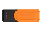 Kingston USB Flash Drive | DataTraveler Exodia S | 256 GB | USB Type-A | Black/Orange