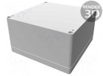 Enclosure: multipurpose | X: 160mm | Y: 160mm | Z: 90mm | 1554 | grey