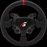 SIMAGIC GT1 Round Steering Wheel, Shifter Paddles, Leather, QR70 Included. S209