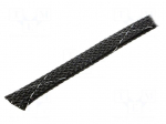 Braid | &Oslash;Braid : 9.53&divide;12.7mm | polyester | black | L: 61m | reel