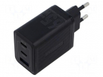 Power supply: switching | mains,plug-in | 5&divide;20VDC | 65W | black | 3.25A