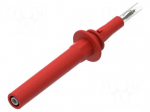 Measuring tip | 20A | red | Tip diameter: 4mm | Socket size: 4mm