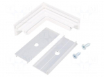 Connector 90&deg; | white | aluminium | Application: CORNER10