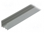 Profiles for LED modules | surface | natural | L: 1m | aluminium