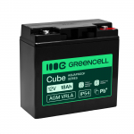 Greencell AGM VRLA 12V 18Ah maintenance-free battery for cash registers, toys, cameras (181x77x167mm)