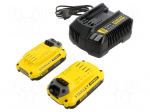 Re-battery: Li-Ion | 18V | 4Ah | Kit: charger | FATMAX V20