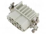 Connector: HDC | contact insert | female | CD | PIN: 15 | 10A | 600V | 15+PE