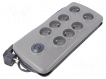 Plug socket strip: protective | Sockets: 8 | 230VAC | 16A | 2.5m