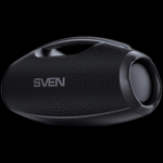 Portable speaker SVEN PS-990, black, power output 180W (RMS), TWS, Bluetooth, RGB backlight, Waterproof (IPx7), USB, Lithium battery, Battery life &ndash; up to 16 hours