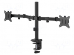 Holder | 9kg | 17&divide;32" | black | Arm len: 403mm | Dim: 869x112x561mm