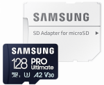 Memory card Samsung MicroSDXC 128GB PRO Ultimate with Adapter