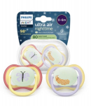 Philips Avent Ultra Air Night Baby Pacifiers 0-6m 2pcs