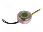 Transformer: toroidal | 60VA | 230VAC | 12V | 12V | 2.5A | 2.5A | 0.73kg