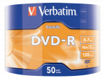 Matrix DVD-R Data Life Verbatim 4.7GB 16x 50 Pack Matt Silver Wrap Spindle