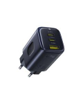 Wall Fast Charger PicoGo AE11 67W USB-A + 2xUSB-C QC PD, Black