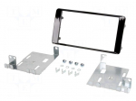 Radio mounting frame | Mitsubishi | 2 DIN | black gloss