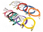 Patch cord | S/FTP | Cat 6a | RJ45 plug,both sides | stranded | Cu | 1m
