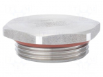 Stopper | M32 | 1.5 | IP68 | brass | Plating: nickel | V-Ms-VMQ-Ex