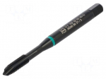 Tap | M5 | 0.8 | L: 70mm | Holder: square,machine | 4.9mm | B | Green