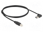 Cable | USB 2.0 | USB A plug double sided 90&deg; left/right | 1m