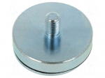 Magnet: permanent | NdFeB | 402N | &Oslash;: 40mm | H: 20mm | zinc plated steel
