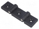 Hinge | Width: 104mm | technopolymer (PA) | black | H: 36mm