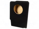 Car loudspeaker enclosure | MDF | black | textil | 10l | 200mm | 182mm