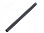 Heat shrink sleeve | glued | 4: 1 | 4mm | L: 1.2m | black | polyolefine