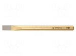 Cold chisel | flat | L: 125mm | Tipwidth: 12mm | Plating: varnish