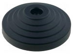 Foot | with no-slip disk | Base dia: 80mm | polyamide | H: 24mm