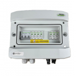 Switchgear attached DCAC hermetic IP65 EMITTER with Noark 1000V type 2 DC surge arrester, 1 x PV string, 1 x MPPT // og. AC Noark Type 2, 10A 3-F