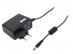 Power supply: switched-mode | volatage source | 12VDC | 2A | 24W