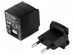 Power supply: switched-mode | volatage source | 5VDC | 2.4A | 12W