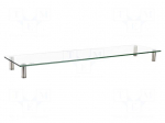 Monitor stand | 20kg | Mat: metal,steel,glass | Dim: 1000x260x93mm