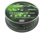 DVD-R 16x SP 4,7GB MediaR. 25 sztuk