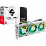 ASRock Radeon RX 9070 XT Steel Legend 16GB, graphics card white, RDNA4, GDDR6, 3x DisplayPort, 1x HDMI 2.1
