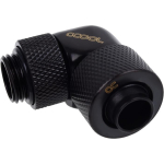Alphacool Eiszapfen screw connection 90&deg;, black - 17230