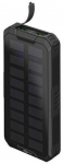Goobay Outdoor fast charging power bank with solar (black, USB-C PD, QC 3.0, 20,000 mAh)